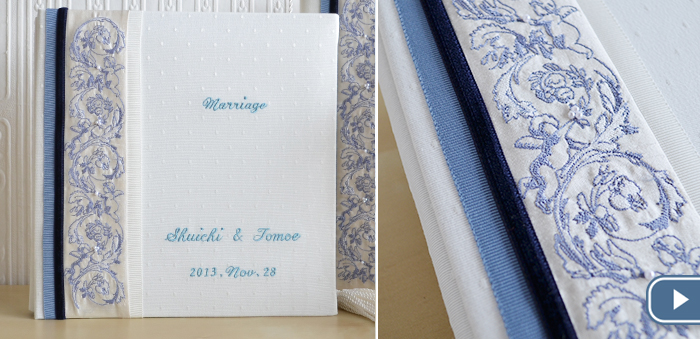 ウエディングアルバム　ブルービンテージM