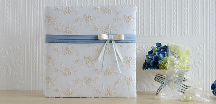 ウエディングアルバム　アンティークドール・ブルー