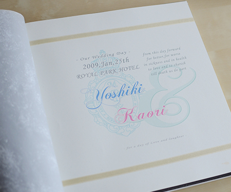 ウエディング台紙　メダイユ