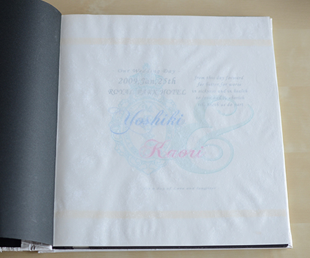 ウエディング台紙　メダイユ