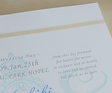 ウエディング台紙　メダイユ