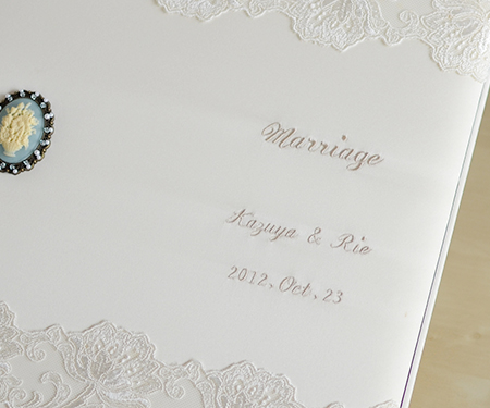 ルドゥーテ詳細　刺繍