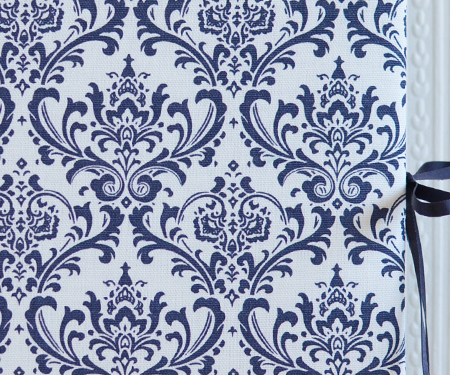 ダマスク ネイビー＆ホワイト