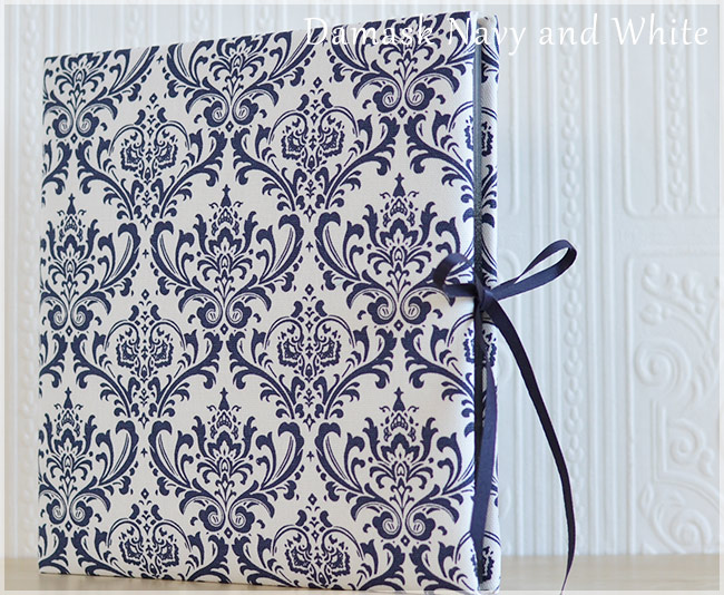 ダマスク ネイビー&ホワイト ウエディングアルバム